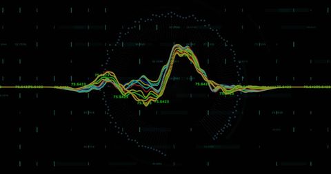 Cyber Security with Data Wave and Digital Padlock Scanner - Download Free Stock Images Pikwizard.com