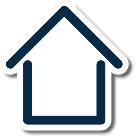 transparent house symbol with thick outlined blue shape - Download Free Stock Videos Pikwizard.com