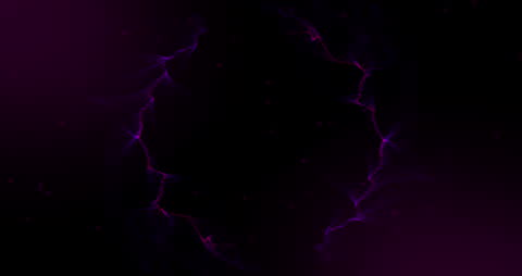 Abstract Pink Shapes Glowing on Black Background