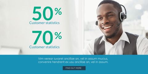 Smiling Customer Support Representative Offers Reliable Service - Download Free Stock Templates Pikwizard.com