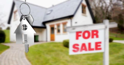House Key with For Sale Sign Background - Download Free Stock Images Pikwizard.com