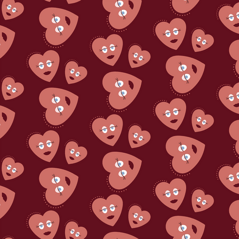 romantic heart eyes pattern for valentine's day on transparent background - Download Free Stock Videos Pikwizard.com