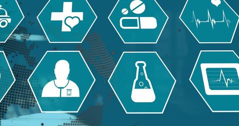 Digital Healthcare Network and Global Data Visualization - Download Free Stock Images Pikwizard.com