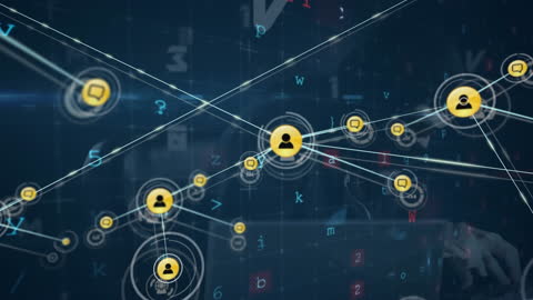Digital Network and Data Connection Concept