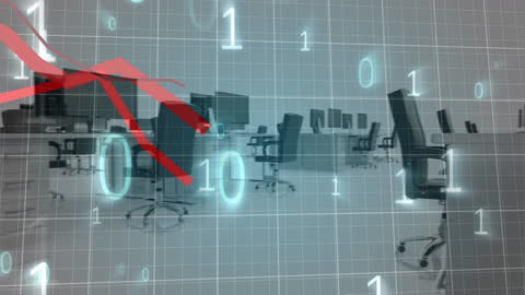 Digital Transformation in Modern Office Silhouette