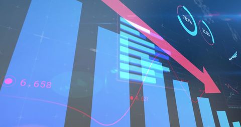 digital representation of statistical data analysis in blue hues - Download Free Stock Images Pikwizard.com
