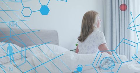 Healthcare and Medical Concepts with Senior Woman in Bedroom