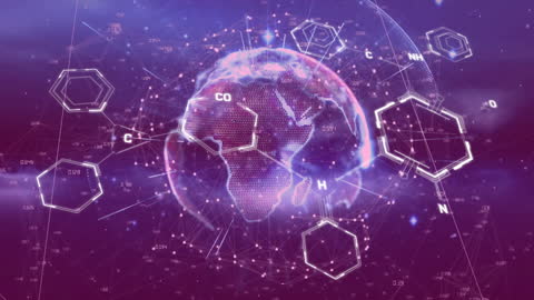 Futuristic Digital Visualization of Scientific Data on Globe