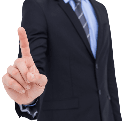 businessman mid section pointing up transparent creative gesture - Download Free Stock Videos Pikwizard.com