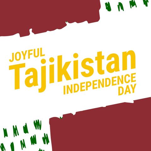 Tajikistan Independence Day Celebration Poster Art - Download Free Stock Templates Pikwizard.com