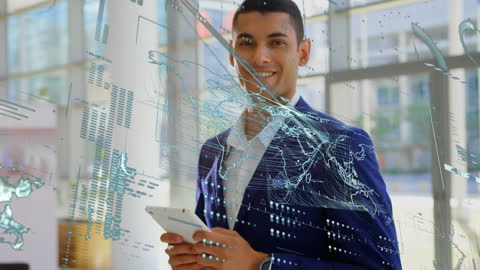 Futuristic Business with Digital Connections