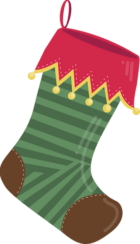 striped christmas stocking with festive trim - Download Free Stock Videos Pikwizard.com