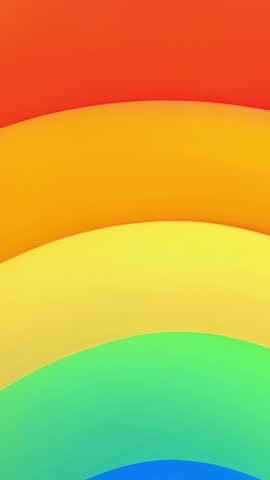 Vertical video displaying static rainbow bands with soft gradient transitions