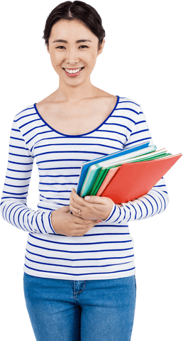 Confident Woman Holding Transparent Files and Smiling - Download Free Stock Videos Pikwizard.com