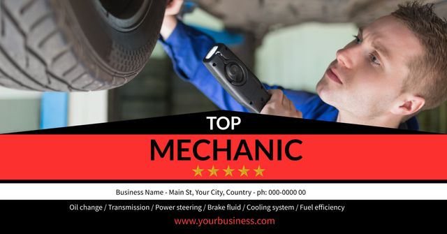 Professional Mechanic Services Offering Comprehensive Vehicle Inspection - Download Free Stock Templates Pikwizard.com