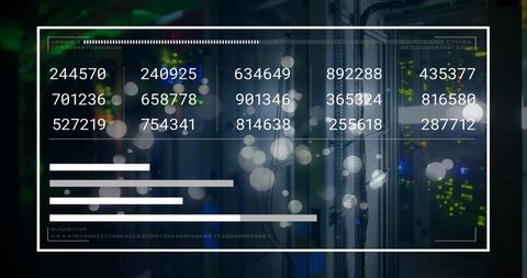 Digital Data Processing in Server Room with Light Effects - Download Free Stock Images Pikwizard.com