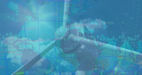 Data Processing Illustration with Wind Turbine and Global Interface