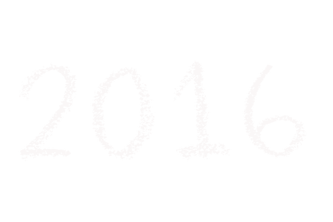 2016 Number Design on Transparent Background Digital PNG - Download Free Stock Videos Pikwizard.com