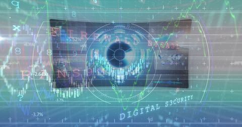Futuristic Eye Interface with Data Streams Illustrating Digital Security - Download Free Stock Images Pikwizard.com