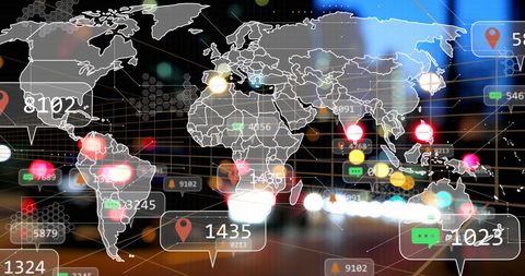 Global data analytics over dynamic cityscape