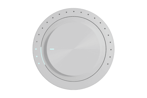minimalist white disc with transparent background and soft led - Download Free Stock Videos Pikwizard.com