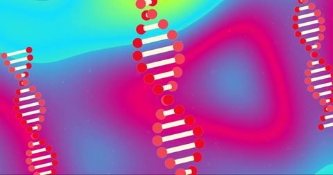 colorful dna strands against abstract background - Download Free Stock Images Pikwizard.com
