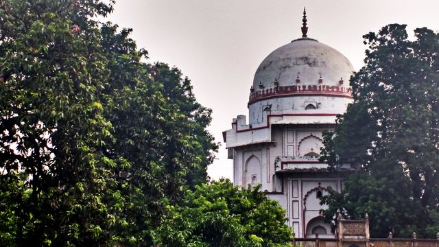 Historic Mughal Structure Behind Dense Foliage - Download Free Stock Photos Pikwizard.com