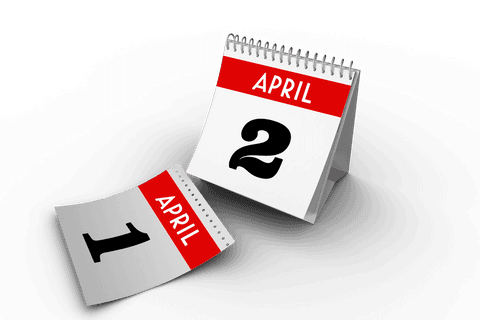 april 1st and 2nd calendar pages on transparent background - Download Free Stock Videos Pikwizard.com