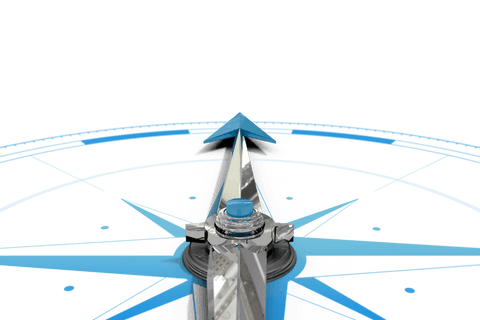 blue compass motivational guide on transparent background - Download Free Stock Videos Pikwizard.com