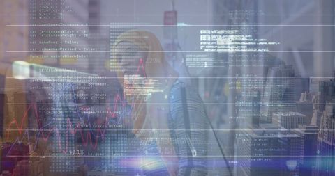Middle Eastern Businesswoman Analyzing Global Financial Data Overlay - Download Free Stock Images Pikwizard.com