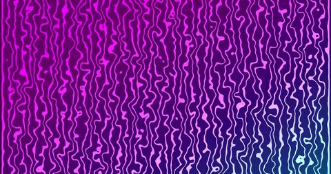Seamless loop of neon purple waving lines