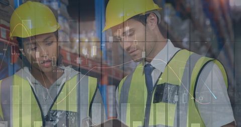 Warehouse Team Analyzing Financial Data Trends - Download Free Stock Images Pikwizard.com