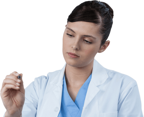 transparent woman scientist writing on glass - Download Free Stock Videos Pikwizard.com
