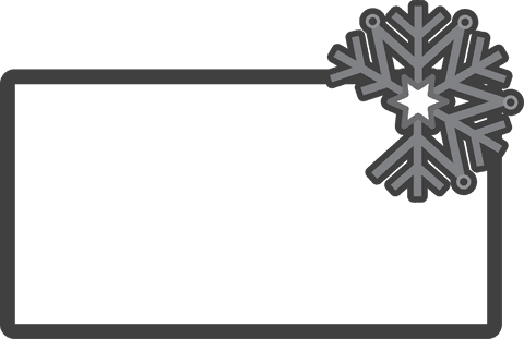 Transparent Black Frame with Snowflake Design Vector Illustration - Download Free Stock Videos Pikwizard.com