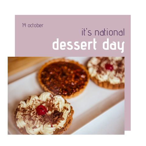 national dessert day celebration with decadent tarts - Download Free Stock Templates Pikwizard.com