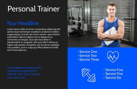 Motivational Personal Trainer in Gym for Fitness Coaching Promotion - Download Free Stock Templates Pikwizard.com