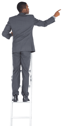 perfect for business presentations, representing the concept of progress, reaching goals or leadership. transparent background allows for easy integration into various designs or promotional material.