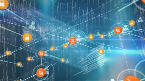 Digital E-commerce Network and Security Integration Concept