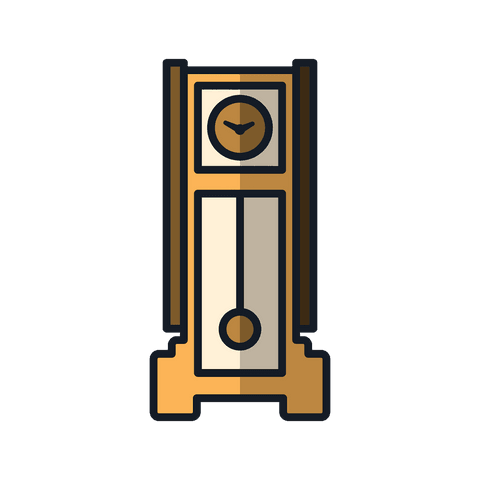 retro clock digital illustration with transparent background - Download Free Stock Videos Pikwizard.com