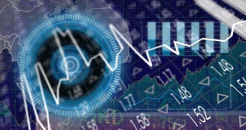 Global Business and Technology Concept with Financial Data - Download Free Stock Images Pikwizard.com
