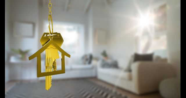 Golden Key Symbolizes New Home Ownership Victory - Download Free Stock Images Pikwizard.com