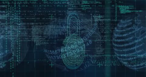 Digital Brain and Data Security Interface Concept