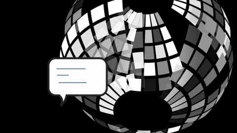 Global Communication Concept with Moving Digital Globe