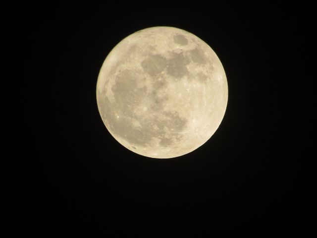 Full Moon in Dark Night Sky - Download Free Stock Photos Pikwizard.com