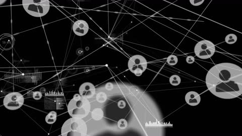 Digital Network Connecting People Analysis