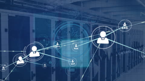 Digital Data Networks in Modern Server Room