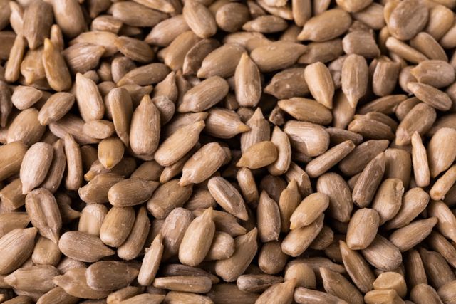 Close-up full frame shot of abundant raw seeds. unaltered, raw food, healthy eating, organic concept.