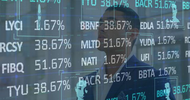 Business Professional Analyzing Stock Market Data on Digital Screen - Download Free Stock Photos Pikwizard.com