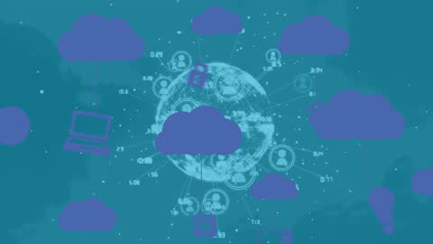 Global Digital Network Connectivity Concept Illustration