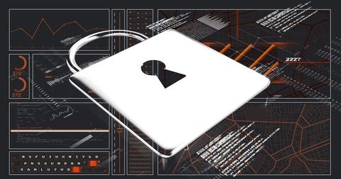Digital Security with Data Processing and Connections - Download Free Stock Images Pikwizard.com